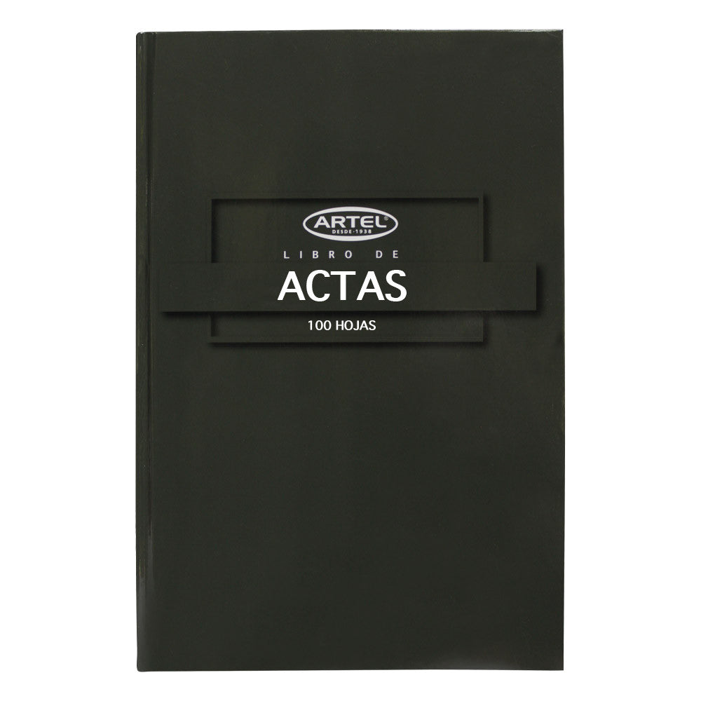 LIBRO DE ACTAS 100 HOJAS EMPASTADO ARTEL