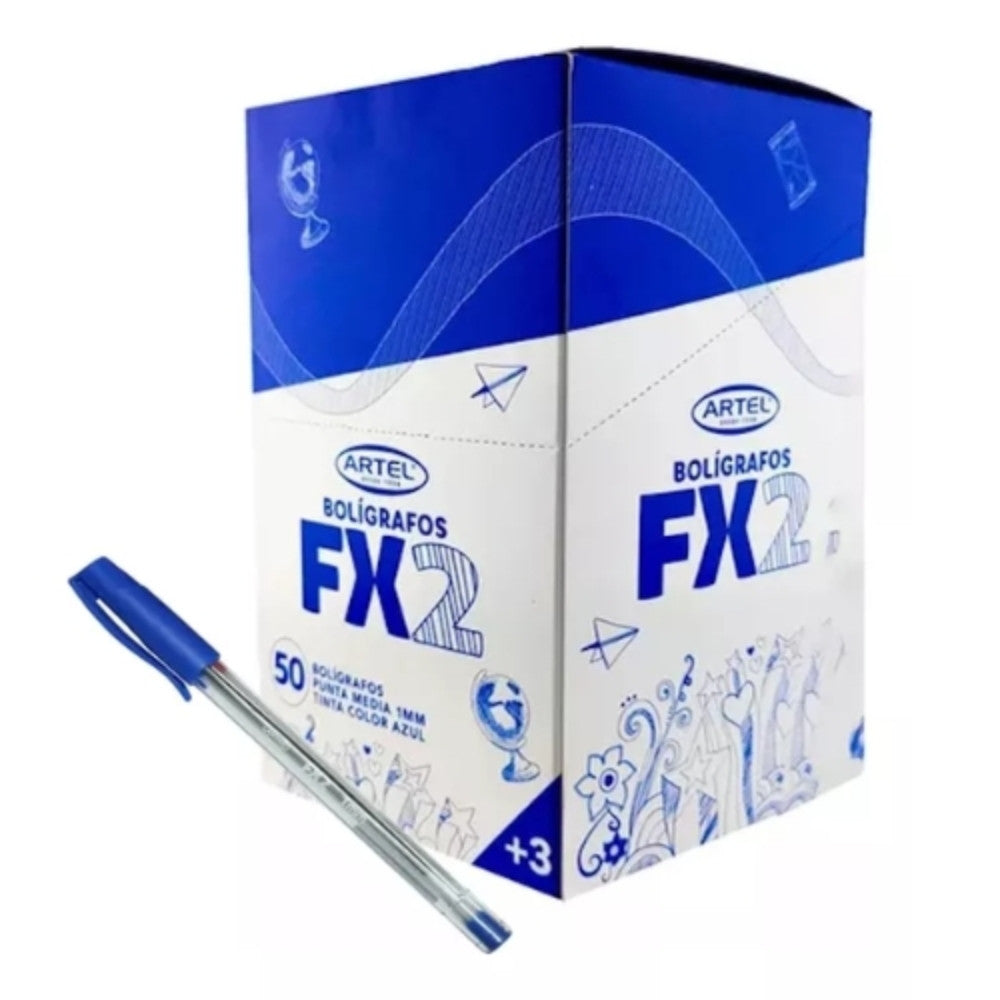 LAPIZ PASTA ARTEL PTA AZUL 50 UNIDADES PTA FINA 0,7