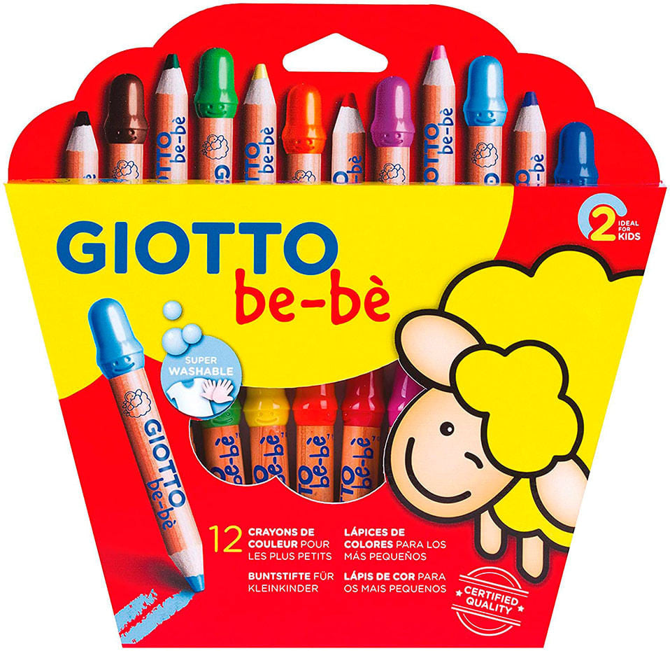 LAPICES 12 COLORES GIOTTO BEBE