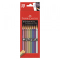 LAPICES DE COLORES METALICO X10 COLORES FABER CASTELL