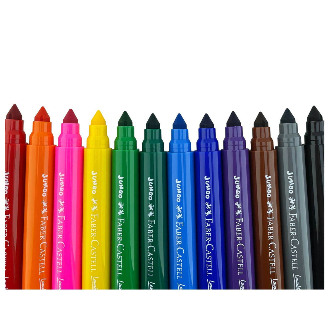 MARCADORES JUMBO 12 COLORES FABER CASTELL
