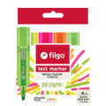 Set De 4 Destacadores Fluo Filgo