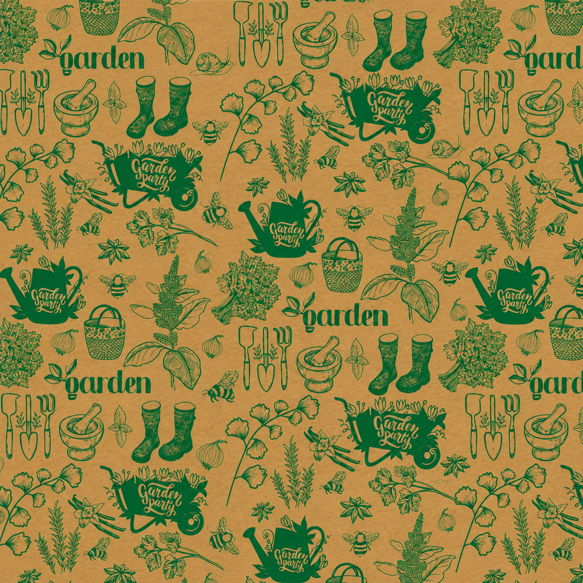 Papel Kraft Decorativo con Diseños - Art & Craf