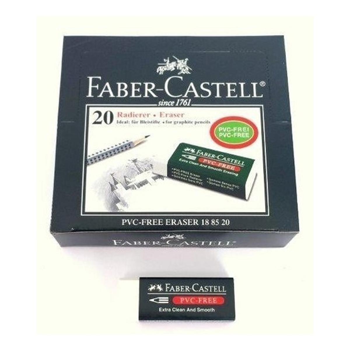 GOMA DE BORRAR 188520 X20UNI, FABER-CASTELL