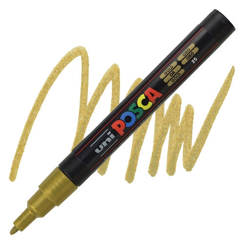 MARCADORES ACRILICOS FINOS UNI-POSCA PC-3M ORO