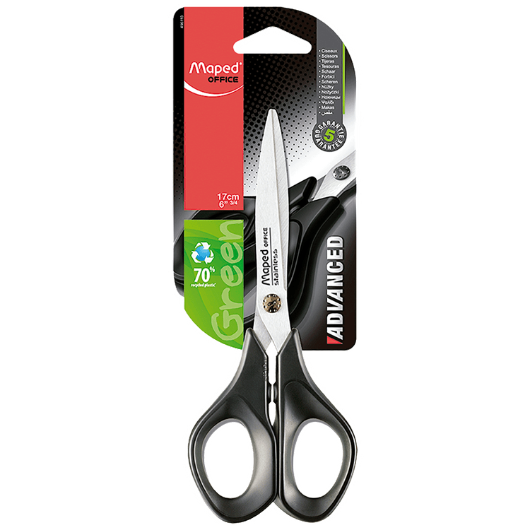 TIJERA ADVANCED GREEN  OFFICE 17CM, MAPED