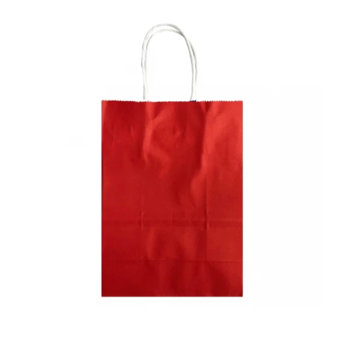 BOLSA DE REGALO KRAFT 12UNI ROJO