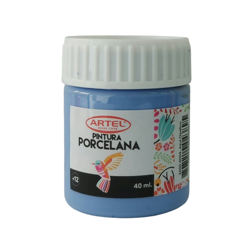 PINTURA PORCELANA AZUL OPALINO 40ML, ARTEL