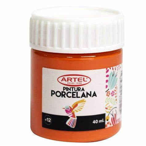 PINTURA PORCELANA ANARANJADO 40ML, ARTEL