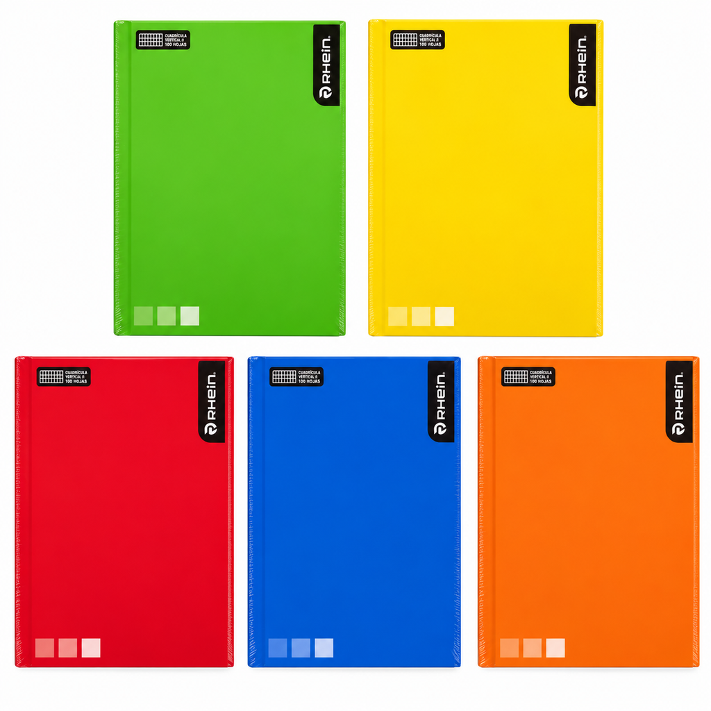 Cuaderno Rhein Caligrafía Vertical 100 Hojas x10 Uni 55 g/m² – 24,5 x 18 cm