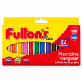Plasticina Triangular 12 Colores Fultons