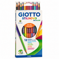 Lápices 12 Colores Giotto Stilnovo Bicolor