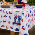 Mantel Blanco Diseños Fiestas Patrias