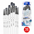 Set de 10 Pinceles Sintéticos para Pintura