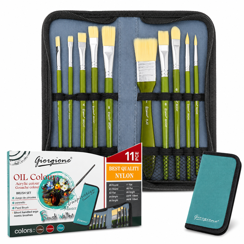 Set de pinceles Oleo con estuche