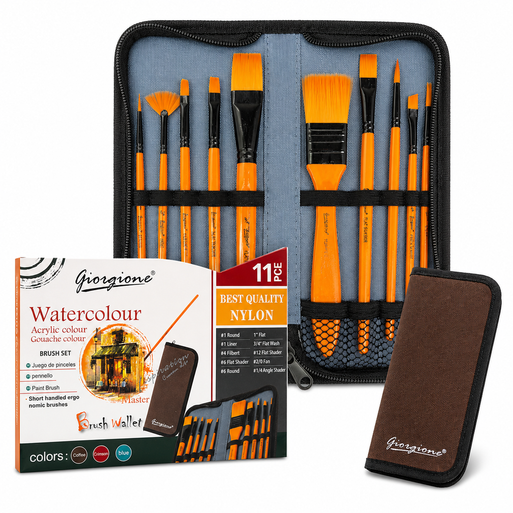 Set de Pinceles Acuarela con estuche