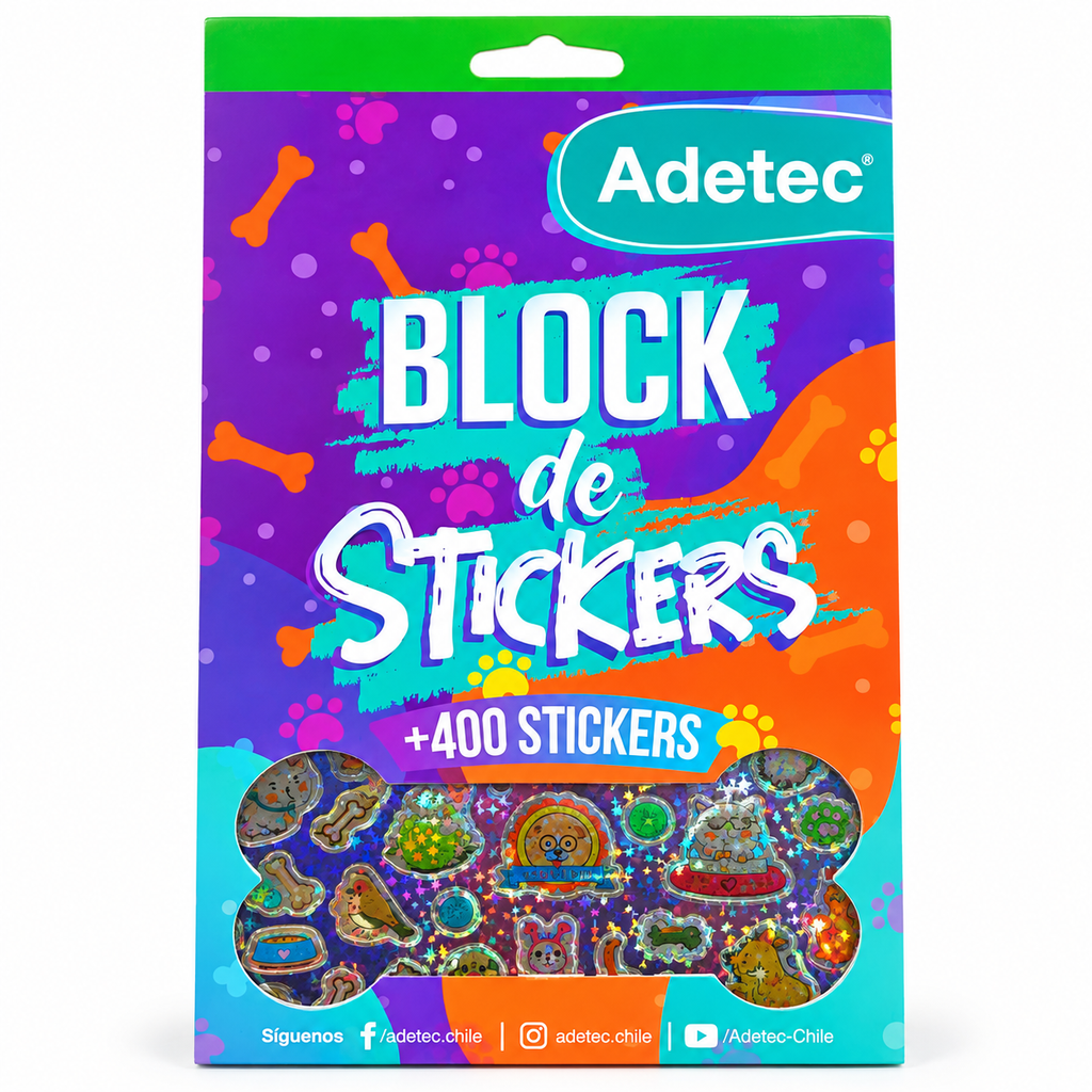 Block de Stickers Mascotas