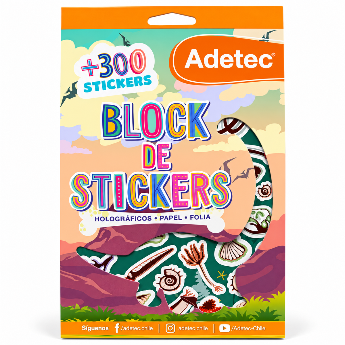 Block De Sticker Dinosaurio