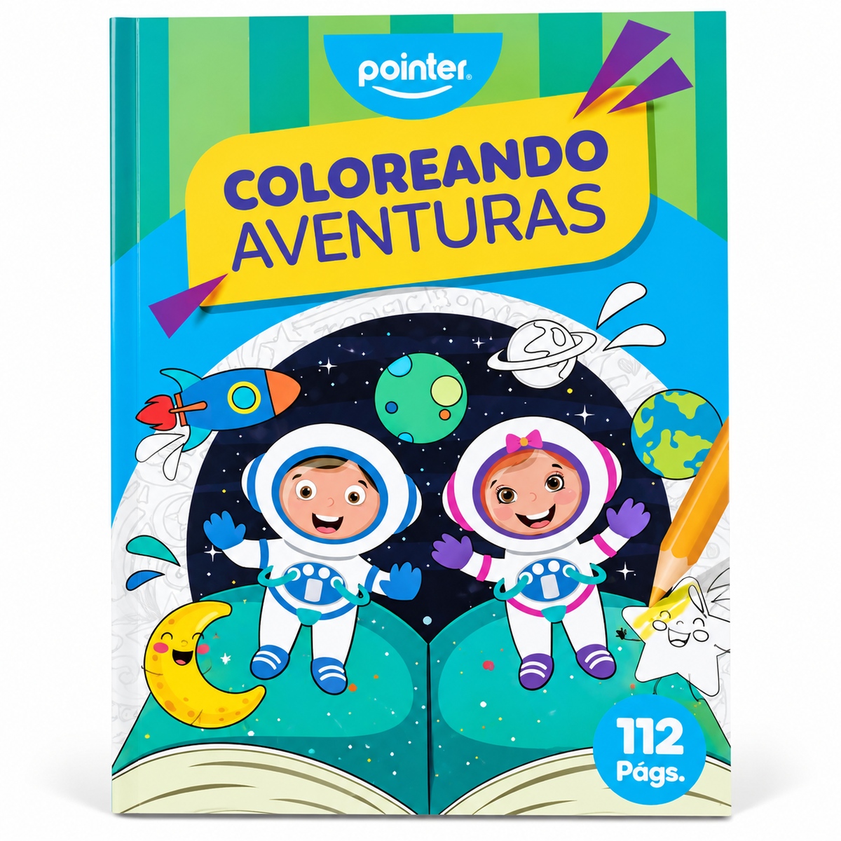 Libro Coloreando Aventuras Pointer