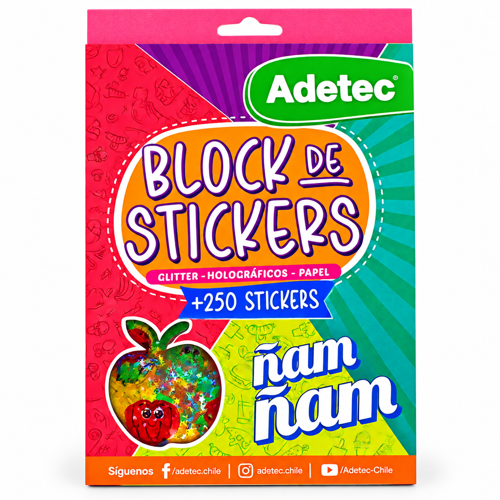 Block De Stickers Ñam Ñam