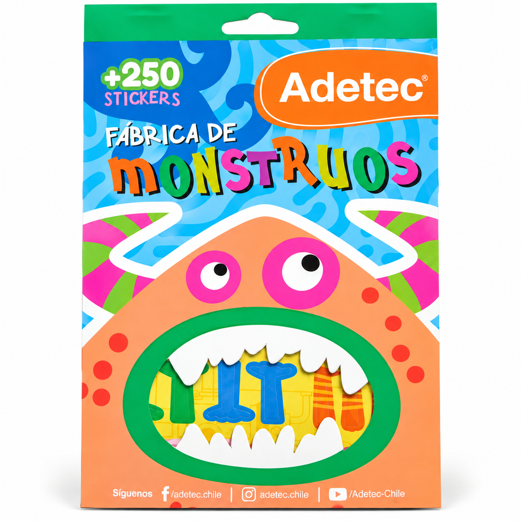 Block de Stickers Fábrica de Monstruos