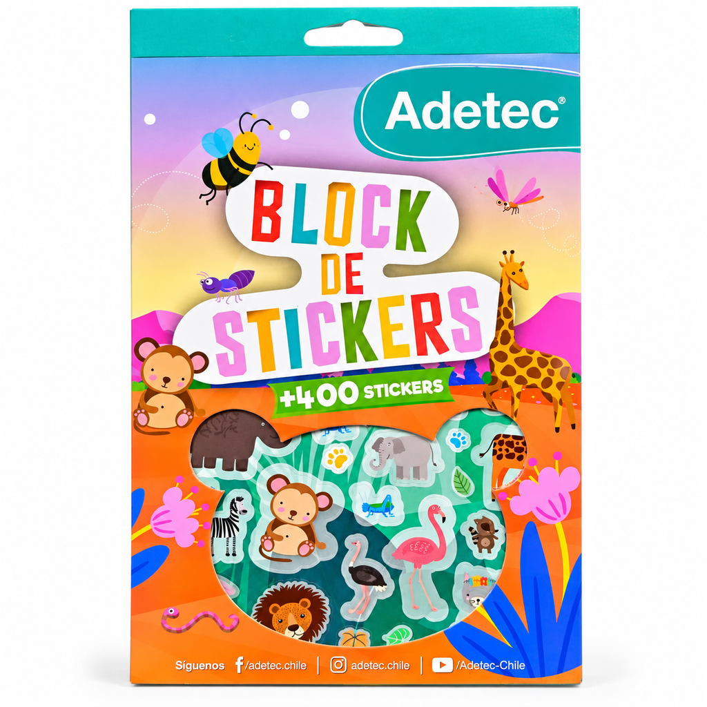 Block De Stickers Animales