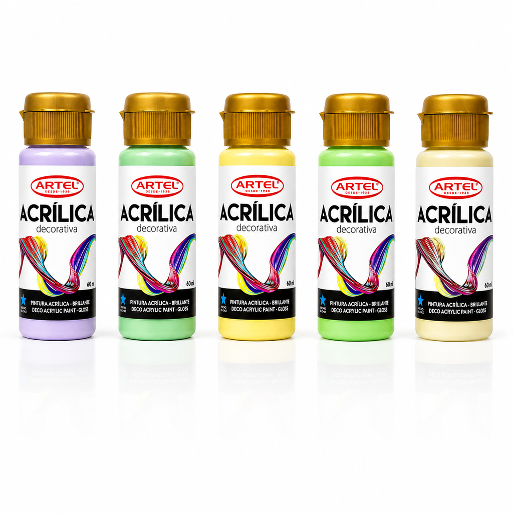 Pintura Acrílica Colores Pastel 60 ml