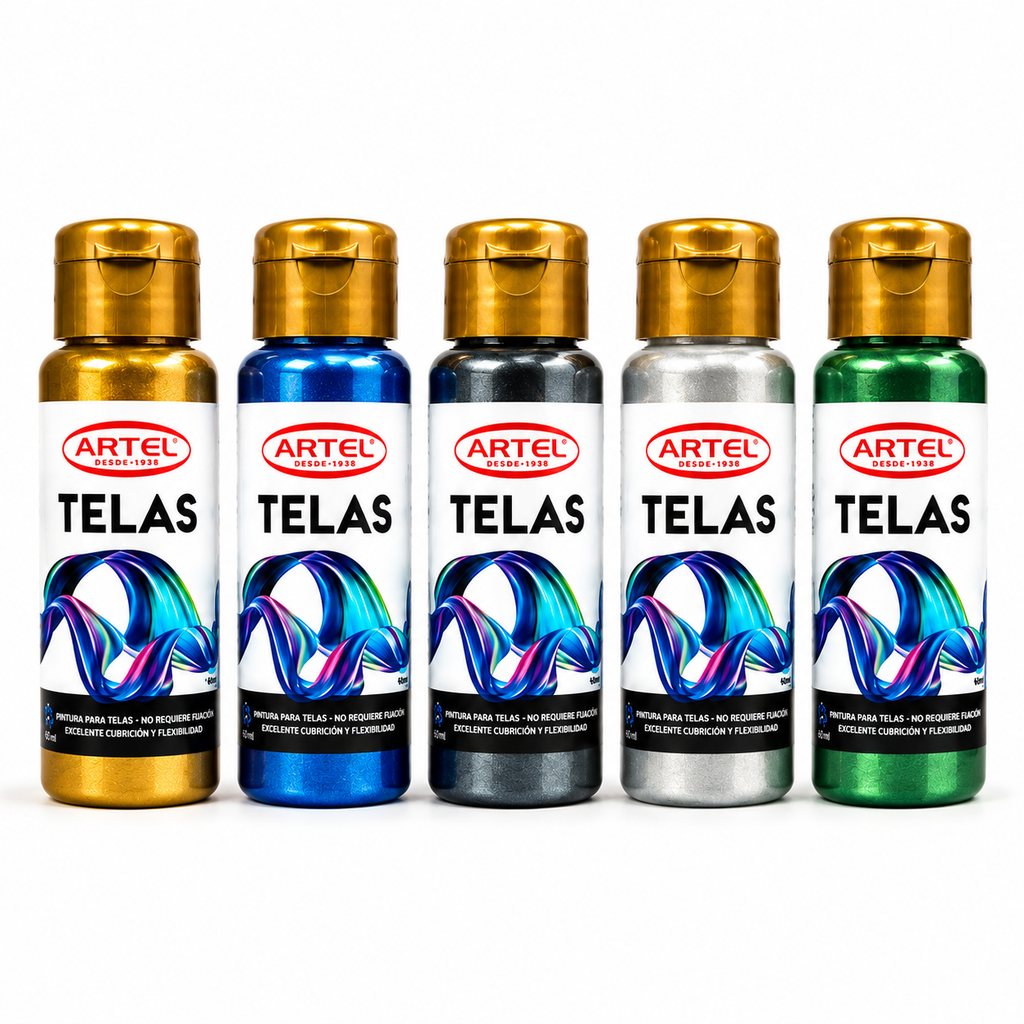 Pintura De Telas Metálica 60ml Artel