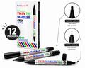 Marcador Permanente Doble Punta x12 Unidades