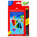Lápices de Color Faber-Castell Triangulares 12 Colores + 2 Grafito