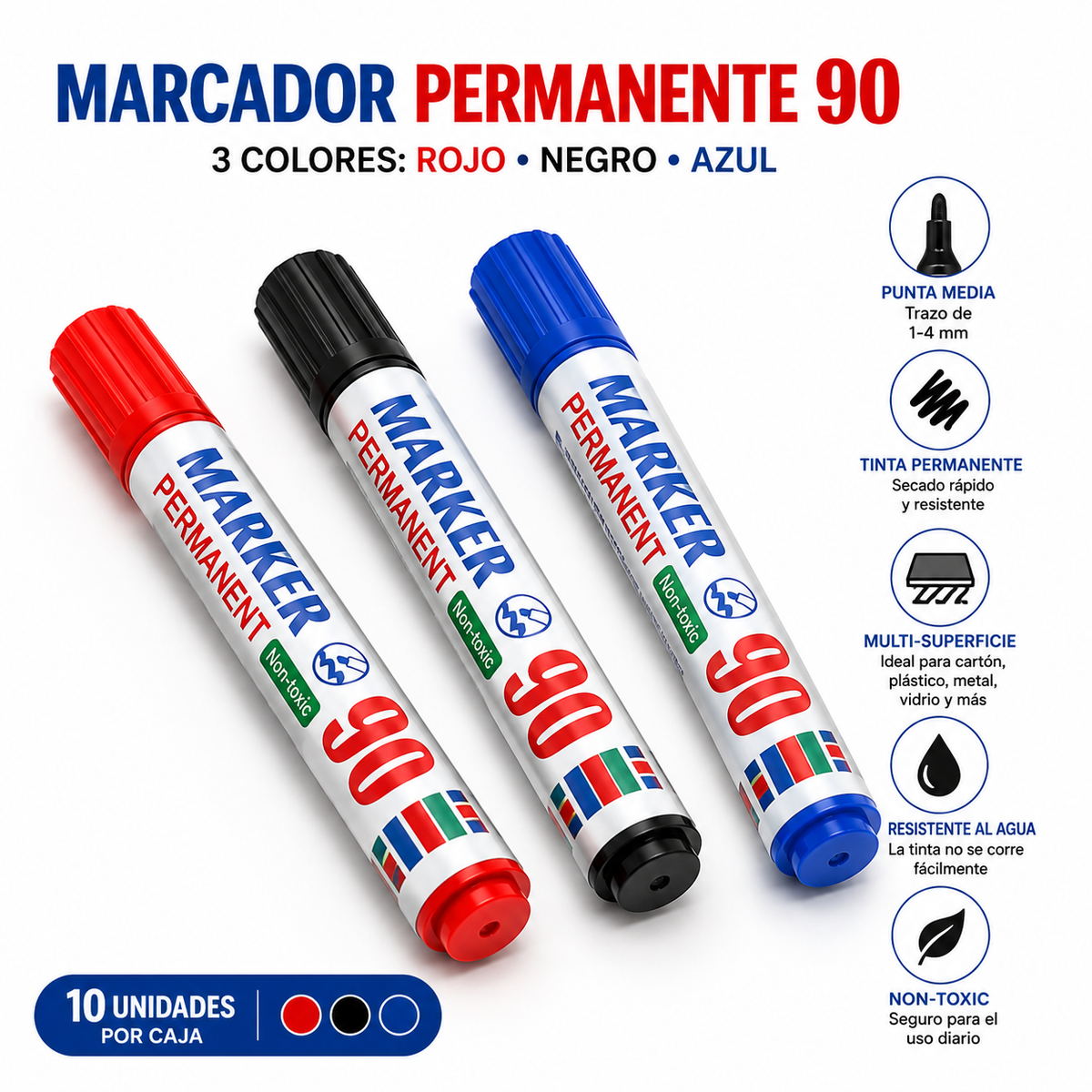 Marcador Permanente 90  XUni