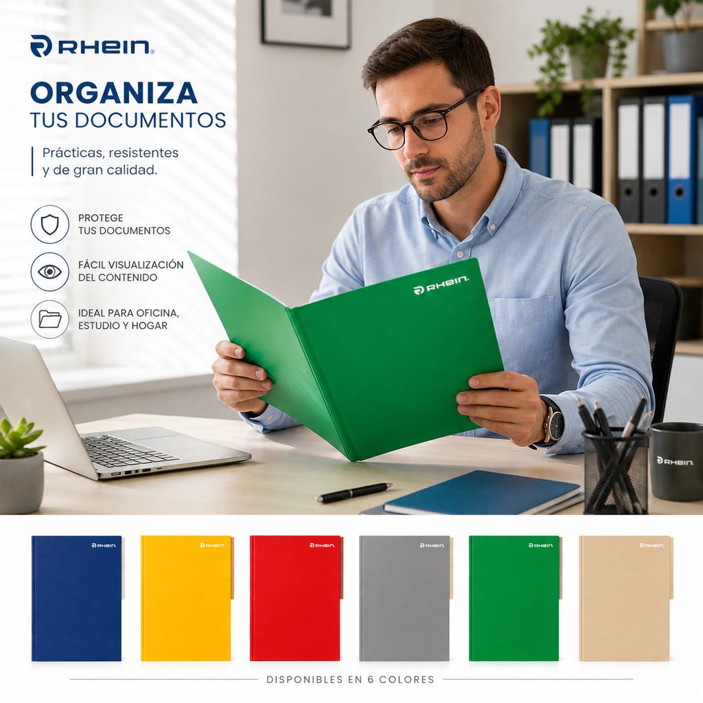Carpeta Cartulina Oficio Pigmentada