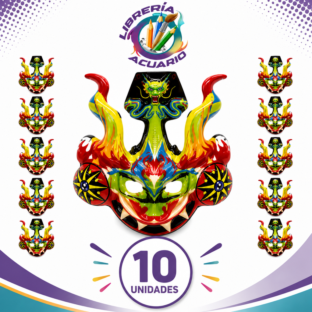 Mascara de la Tirana 10 Unidades