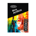 Block Pinturas Acrilicos 25 Hojas Artel.