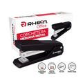 Corchetera Mediana Metal Negra 25 Hojas Rhein