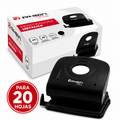 Perforadora Mediana Metal 20 Hojas Negra Rhein