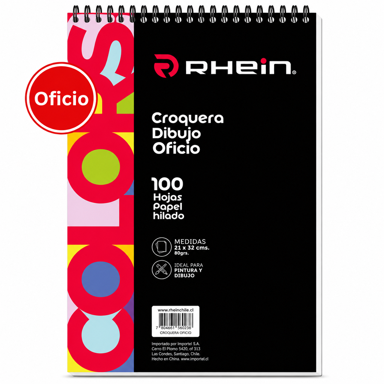 Croquera Oficio 21X32Cm 100 Hojas Rhein