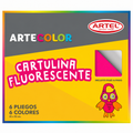 Cartulina Fluorescente 6 Pliegos 6 Colores. Artel