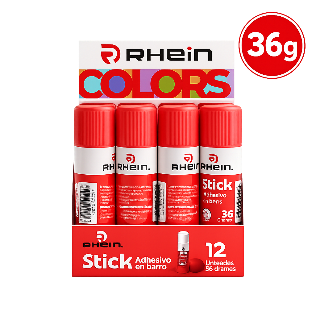 Adhesivo En Barra 36gr X12uni Rhein