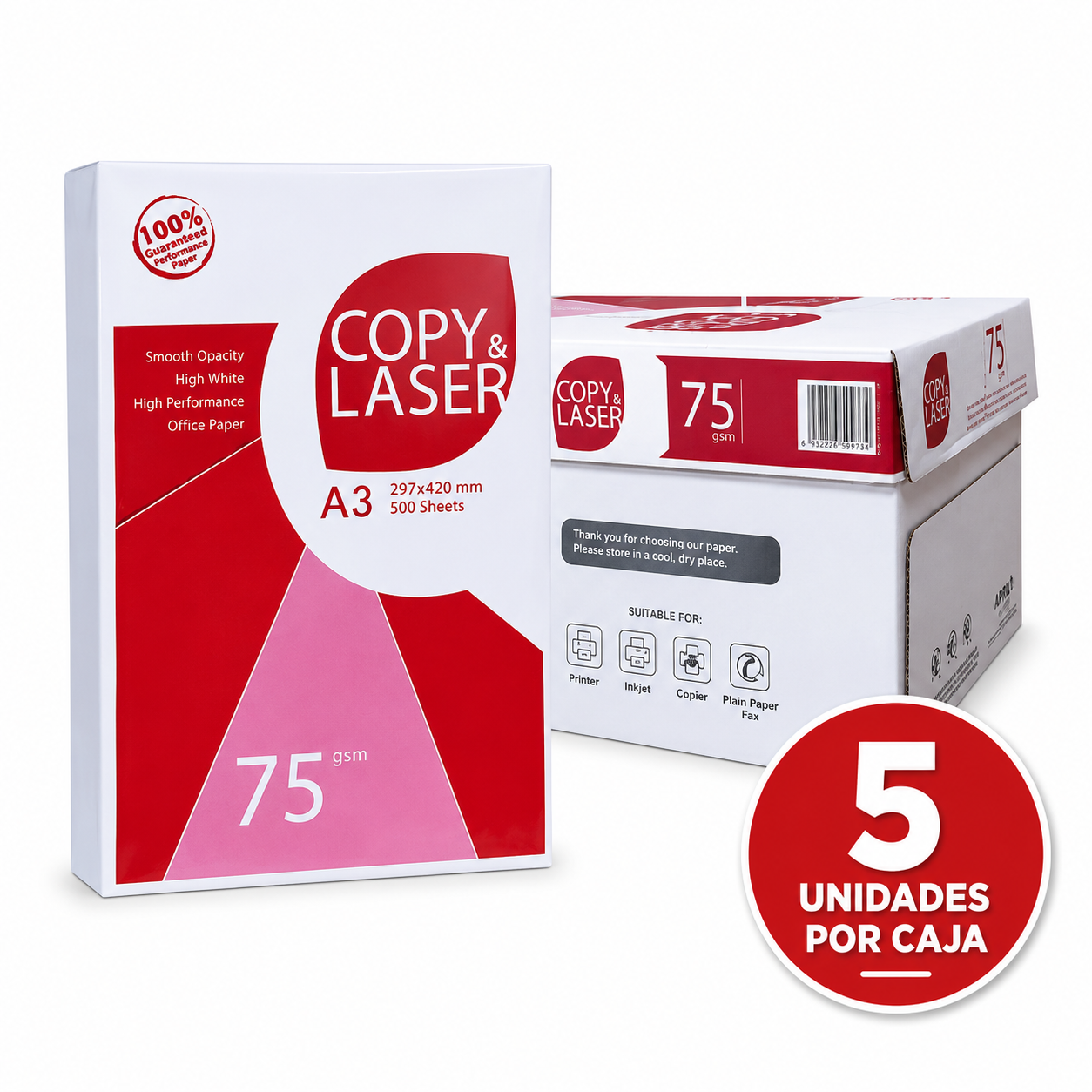 Resma A3 x5 Unidades