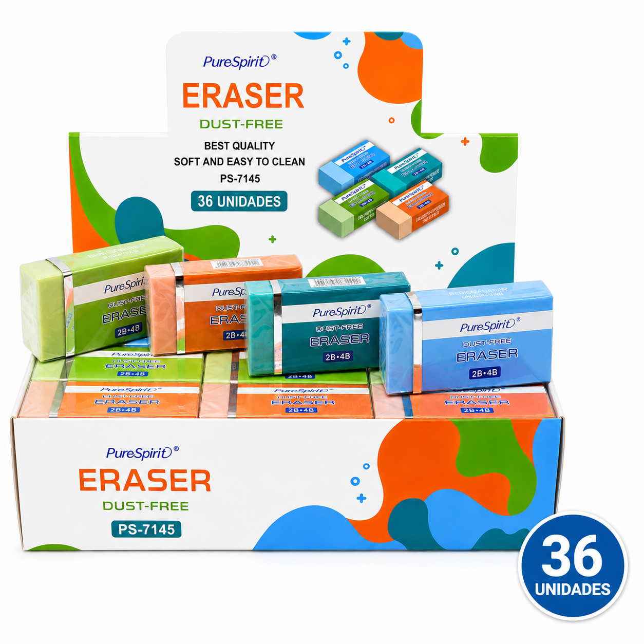 Goma de borrar 5,5cm 36 Unidades