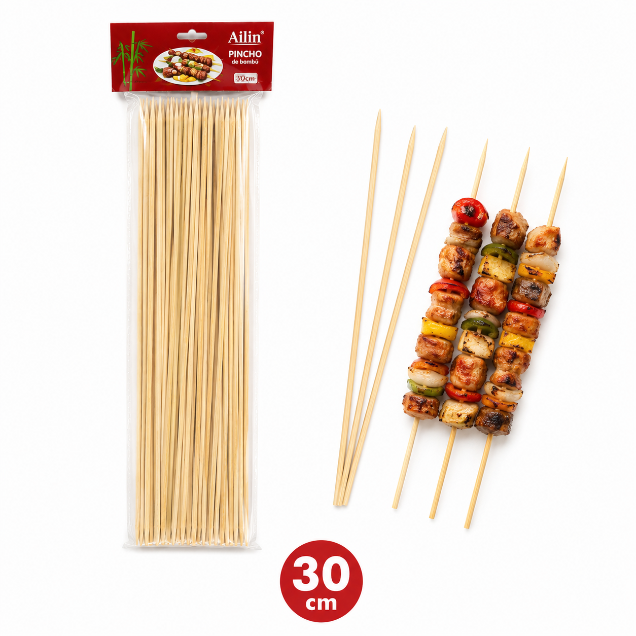Brocheta 30cm x50uni