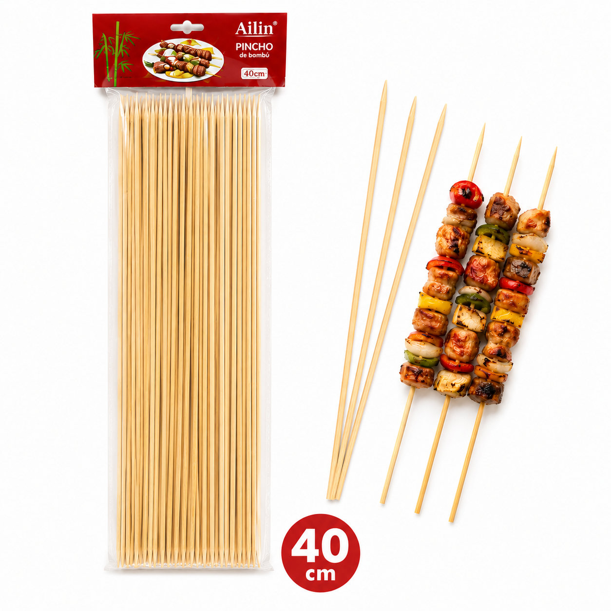 Brocheta 40cm x50uni
