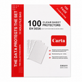 Fundas Protectoras Transparentes Carta – 100 Unidades | 11 Perforaciones