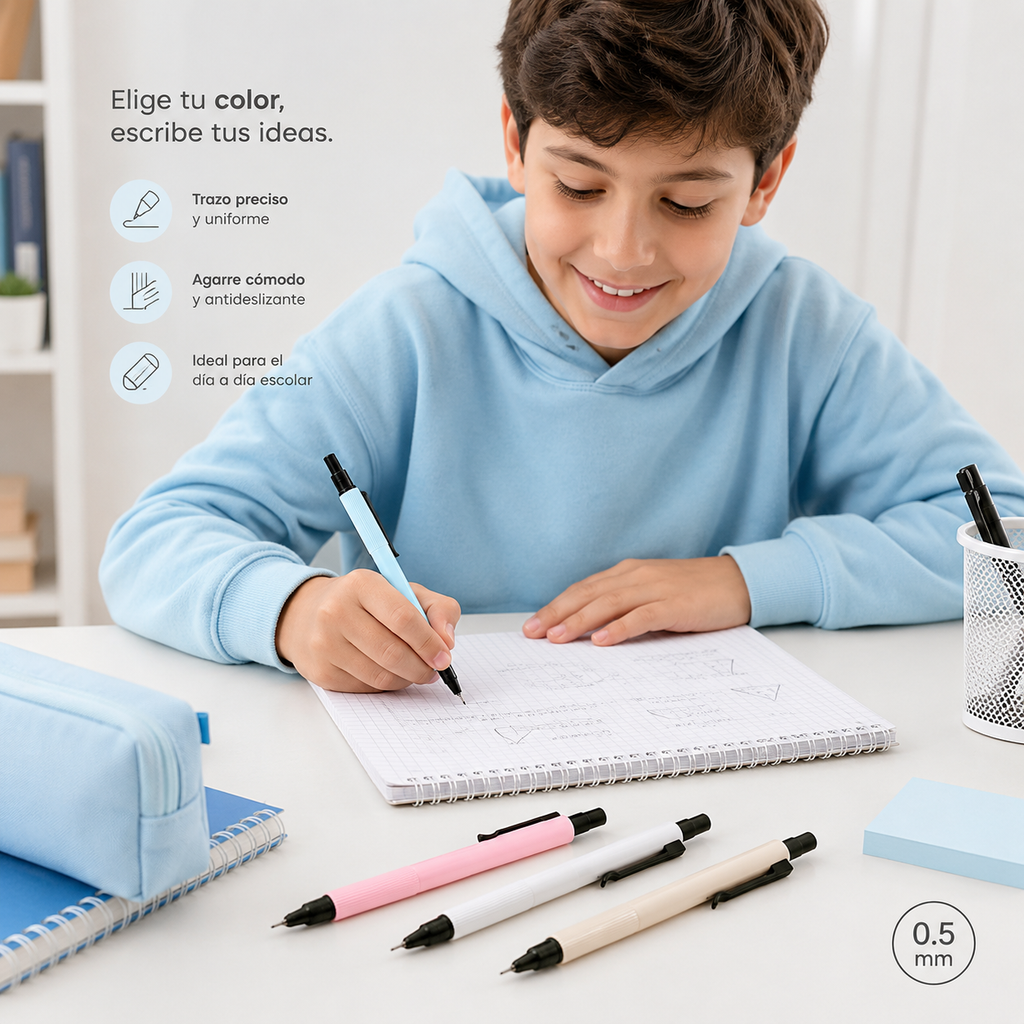 Portamina Pastel Liso 0.5 mm Unidad