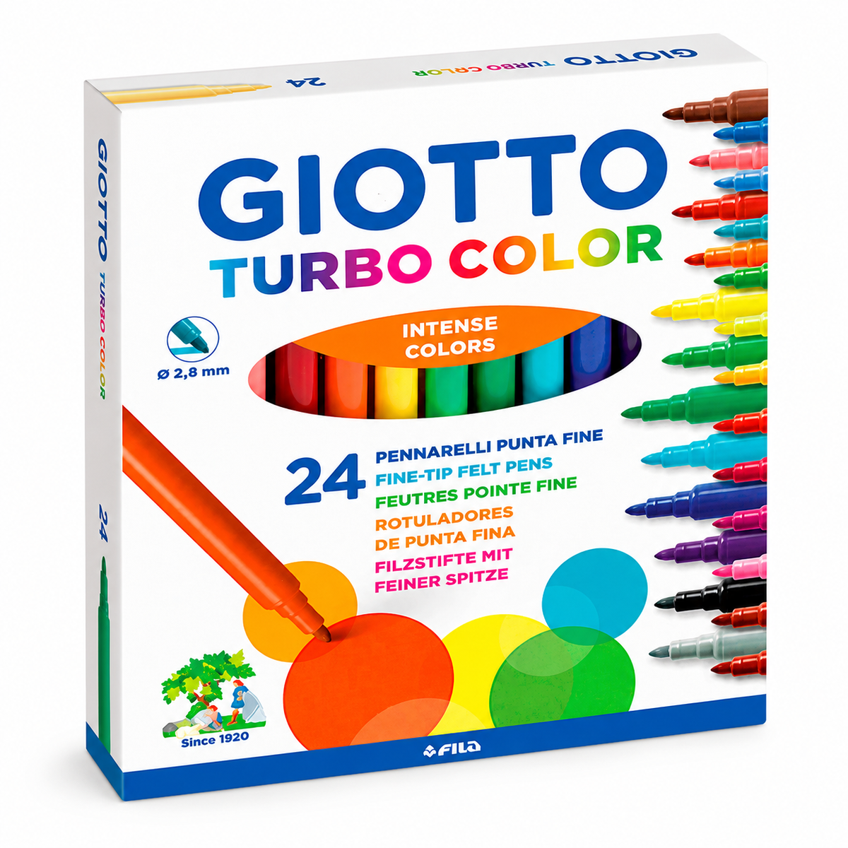 Marcadores Giotto Turbo Color - 24 Colores 🌈