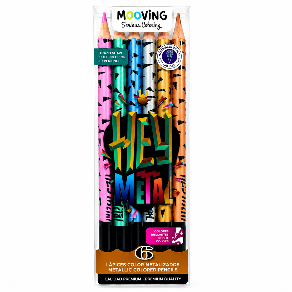 Lápiz Color Metalizado 6UNI