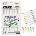 Marcadores 12 colores doble punta Acabado Acuarela Artel