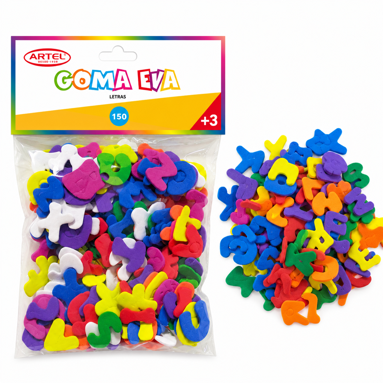Letras de goma eva Artel