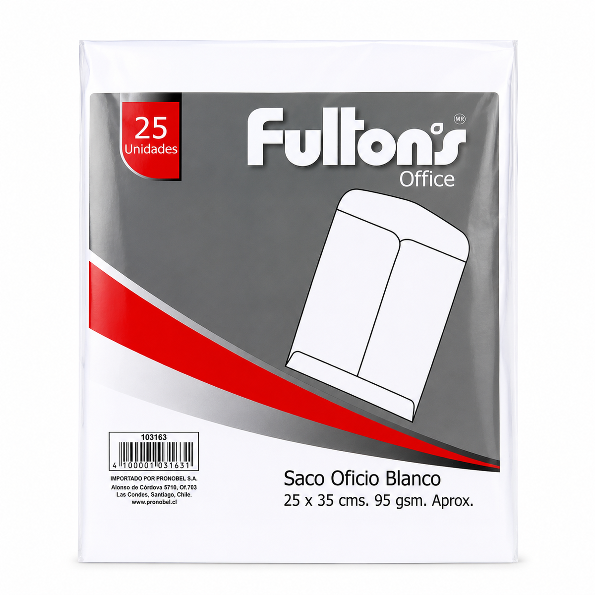 Saco Oficio Blanco 25X35cm 95 gsm